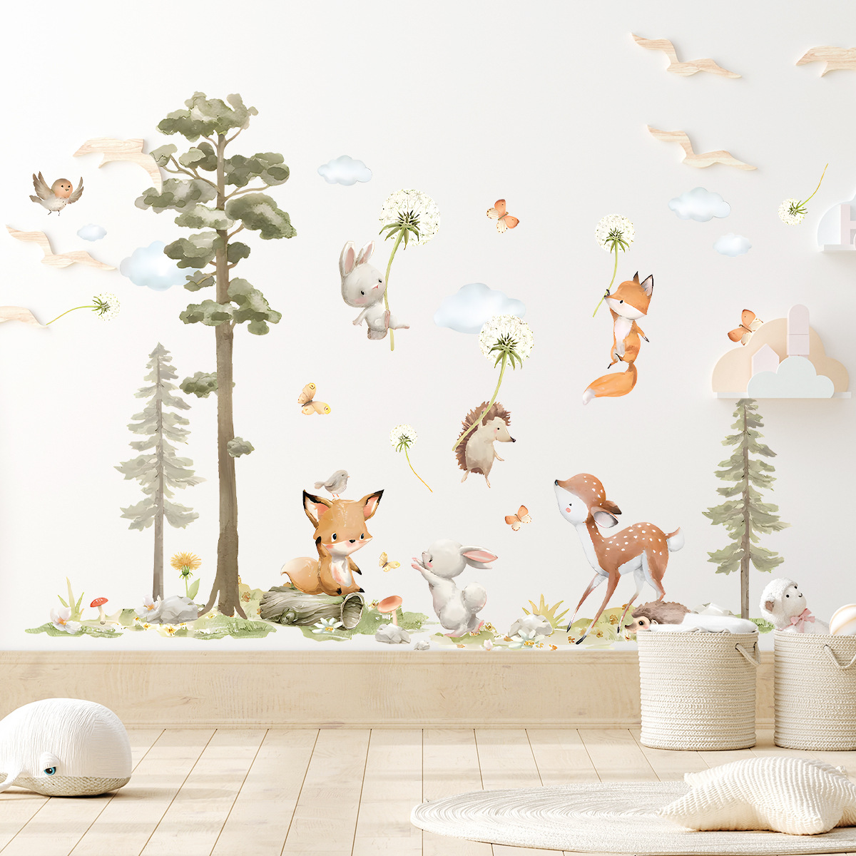 Baby Girl Nursery Quotes - ملصقات حائط لطيفة على شكل حيوانات
