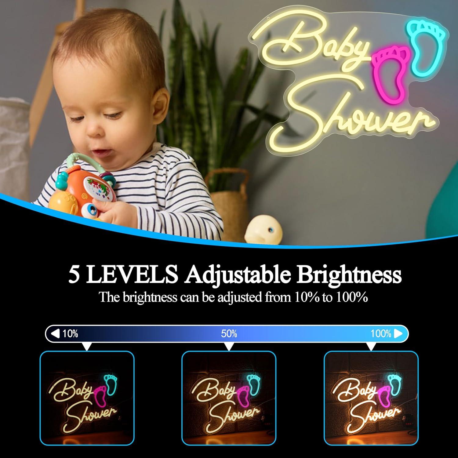 لافتة نيون لحفل استقبال المولو - مراجعة Baby Nursery Wall Lights وسعره
