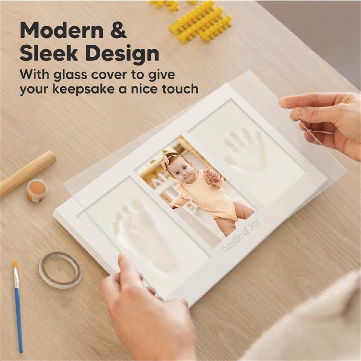 طقم Y69A لحفظ بصمات اليد والقد - مراجعة Baby Nursery Frames وسعره