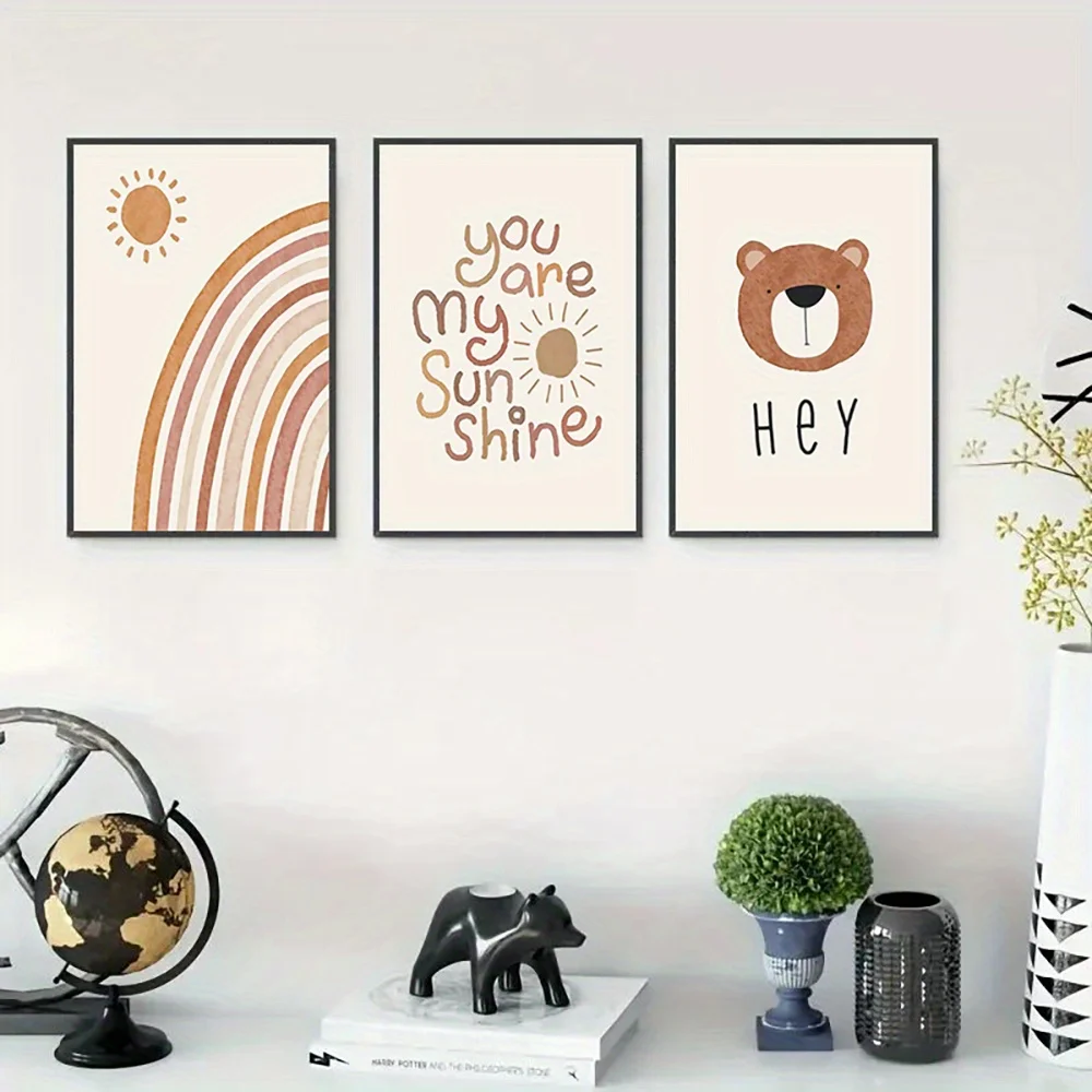 (بدون إطار) مجموعة من 3 لوحات  - مراجعة Baby Nursery Frames وسعره